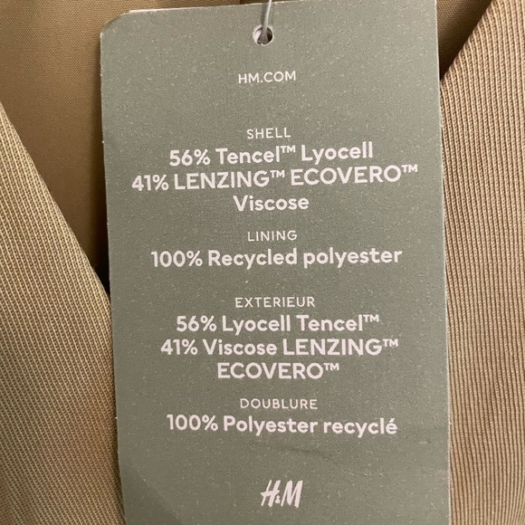 NWT H&M Viscose Blend Suit Jacket Vest size small - Picture 7 of 7